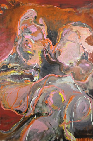 couple, sex, abstracted human forms