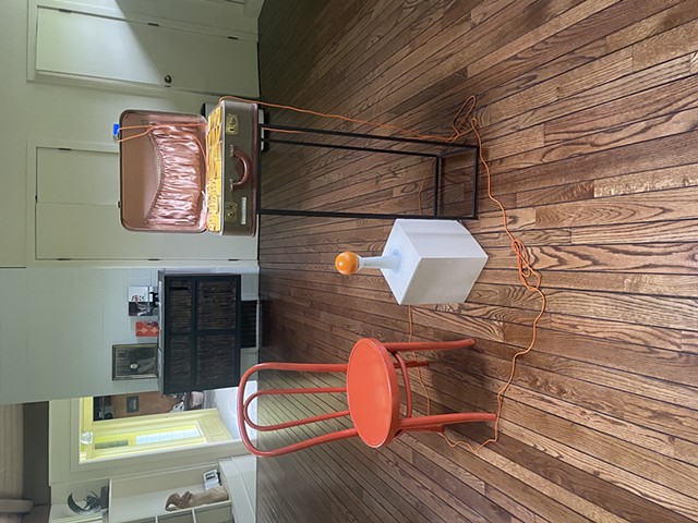 Library Installation, The Suitcase, Stone Quarry Art Park,  2025