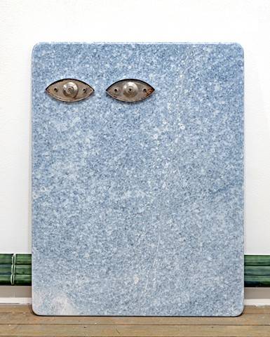 'Blue marble face eyes.'