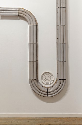 detail: 'Grey loaf spanse II' with 'Sculptures of diner plates--Grey'