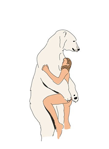 'Youth with Bear' from 'Polar Fuck' series