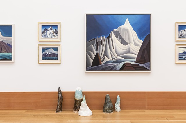 installation view: Blobs for Lawren Harris's Glaciers, Icebergs, and Unknown Things 