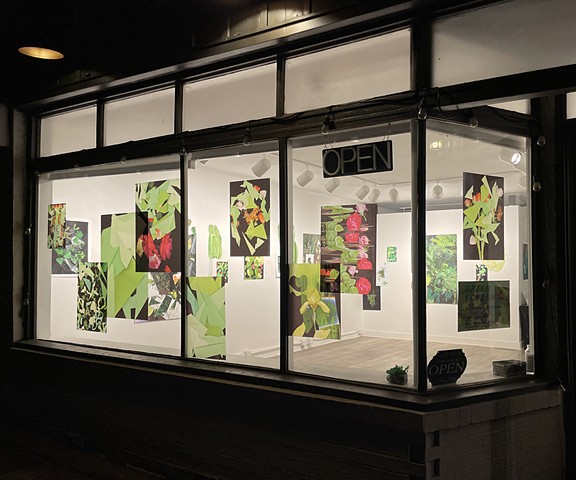 Green Screen, Installation View, Evening