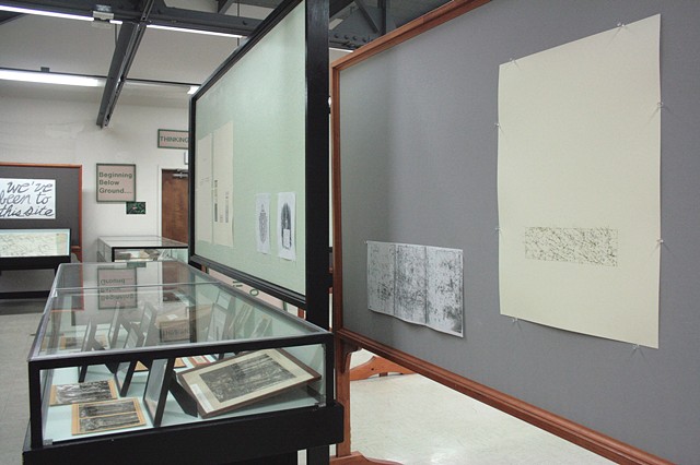 Installation View, "We've been to this site." (View from left side of gallery toward entry)