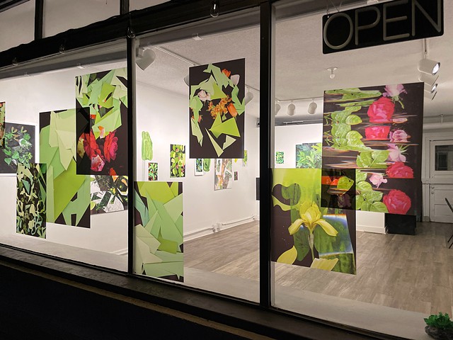 Green Screen, Installation View at Night