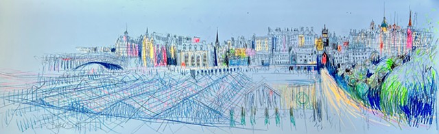 'THE OLD TOWN FROM WAVERLEY' Reserved