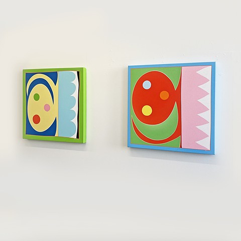 "Buoy Bobby" and "Florid Frida" at Boyd-Dunlop Gallery in Napier, New Zealand