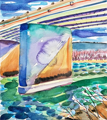 Under the McElhattan Bridge No.1 (April)