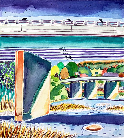 Crows On the 44 Bridge - Pine Creek