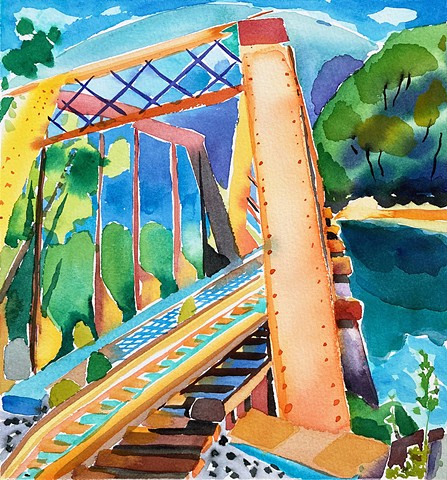 On Top of the Farrandsville Bridge - No.2 (2025)