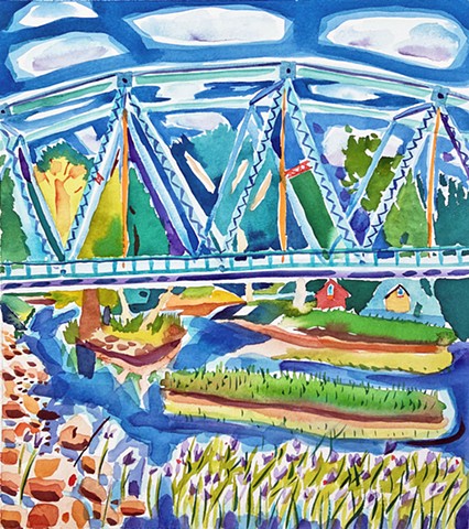 When The Haze Burned Off - Pine Creek/Jersey Shore Bridge