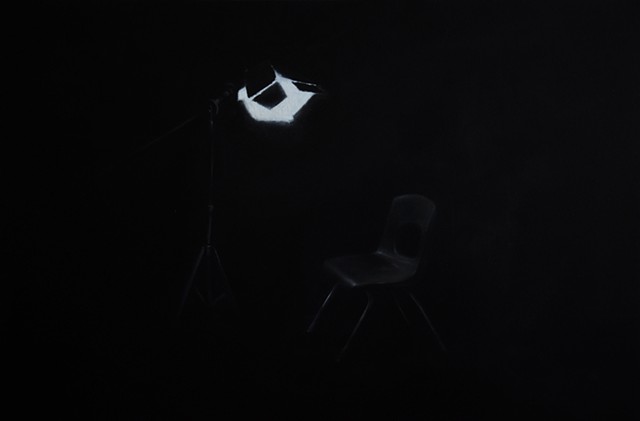 oil painting chairs lights accused 