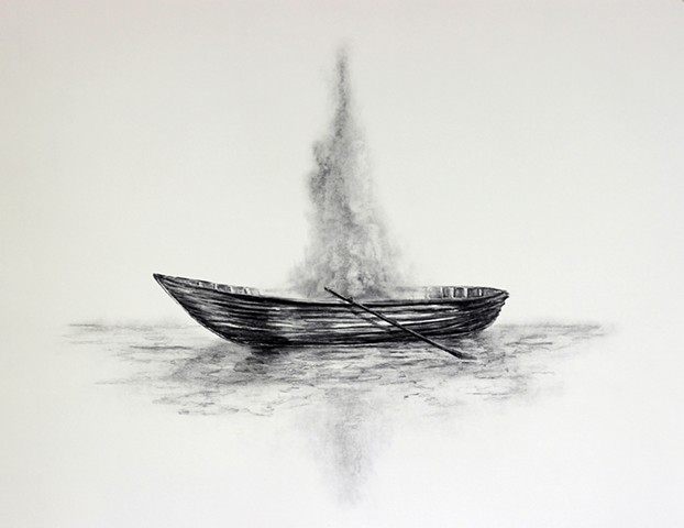 Fire in a rowboat