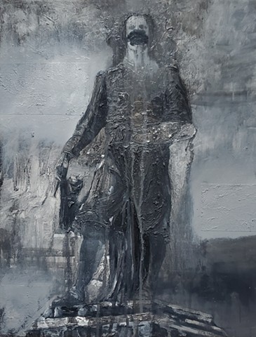 Statue, the painter