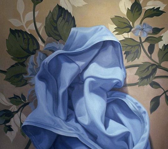 Blue on Wallpaper