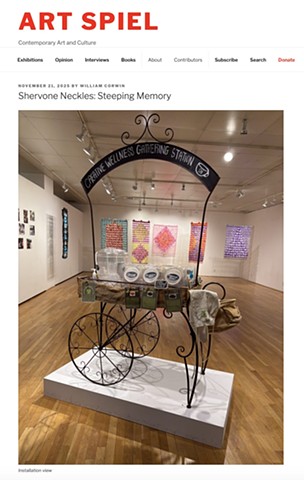 Art Spiel: Shervone Neckles Steeping Memory Review by William Corwin