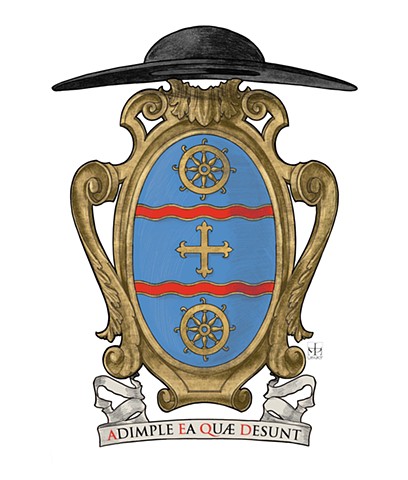 Emblazonment of the Arms of a Roman Catholic Deacon