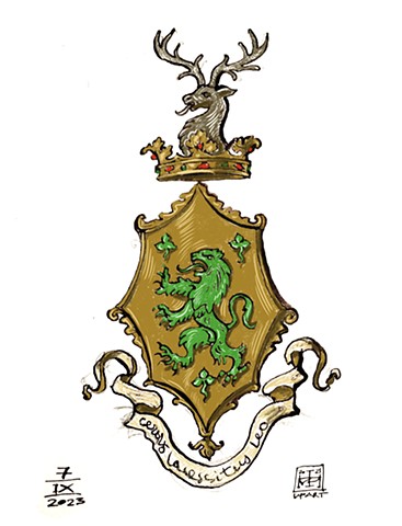 Arms of a female from the Sheridan Family