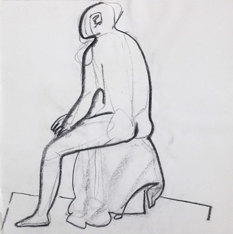 Nude Sitting 