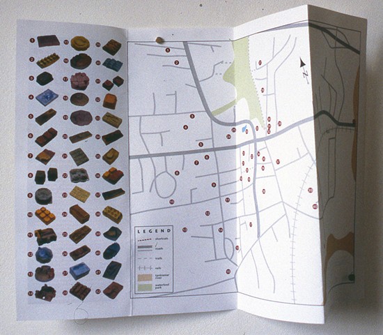 cartography, mapping, short cuts, paths, borders, recycling paper, 2d map to a 3d world, concrete casting in plastic recycling