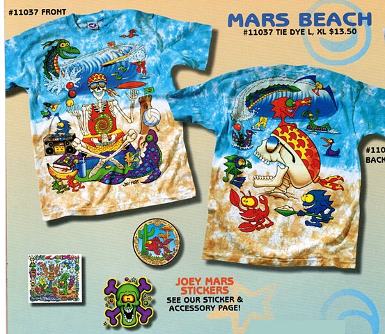 Mars Beach T shirt Design