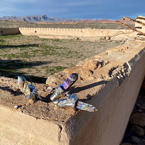 Queer Monuments at the Atlantis of Lake Mead at Sunrise