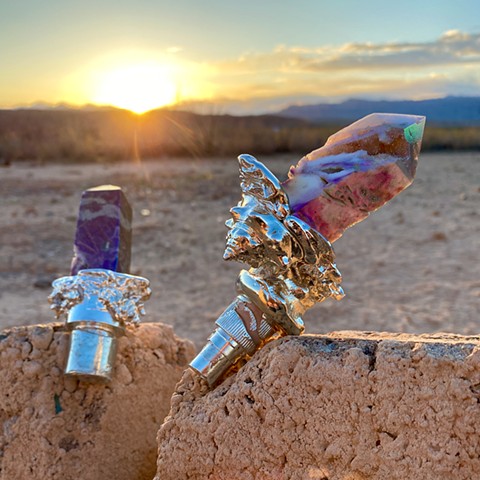 Queer Monuments at the Atlantis of Lake Mead at Sunrise