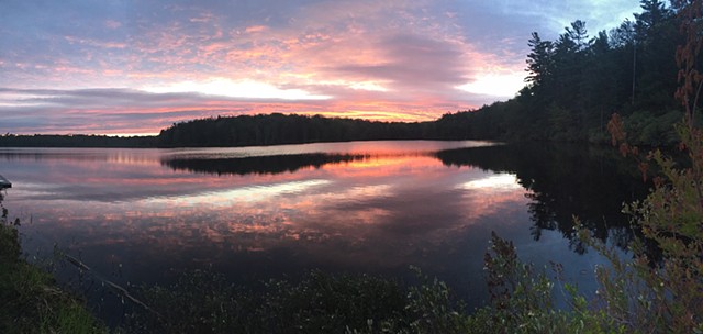 Lake Lacawac sunset