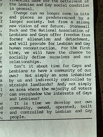 Excerpt from Gay Life Reno, 1986, by Fred Schoonmaker.