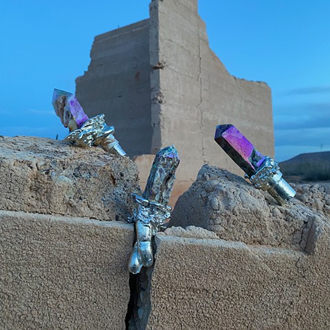 Queer Monuments at the Atlantis of Lake Mead at Sunrise