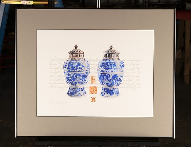 Blue Vases by Brody Neuenschwander and Nadine Lebacq