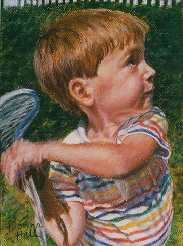 A Beautiful Pastel Portrait of a Young Boy by Donna Hall