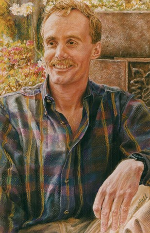 Portrait of a Man on a Cool Spring Day in Seattle by Donna Hall 