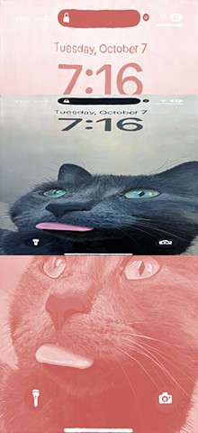 Compressed Lock Screen (blue)