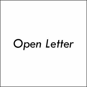 Open Letter
