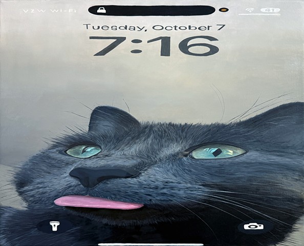 Compressed Lock Screen (blue)