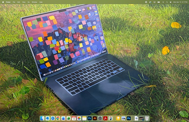 Blue Mirror (stretched desktop version)