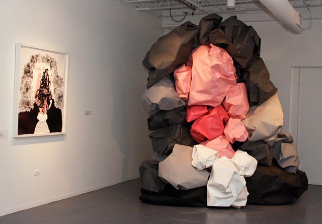 Bust of John Law
Print and crushed paper sculpture (collaboration with Jose Lerma)