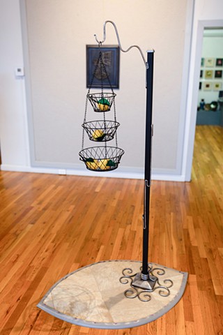 Cast iron, linoleum flooring, forged and fabricated steel, embroidered patches