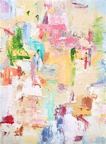Abstract painting, large contemporary abstract painting from Sarasota Florida artist Lori Simon, saks fifth avenue, saks fifth avenue sarasota, saks fifth avenue sarasota UTC mall