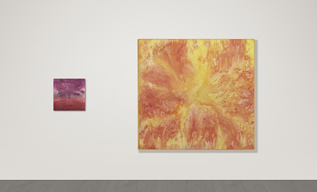 Automatic Paintings for Future Friends, Untitled #9 and #1