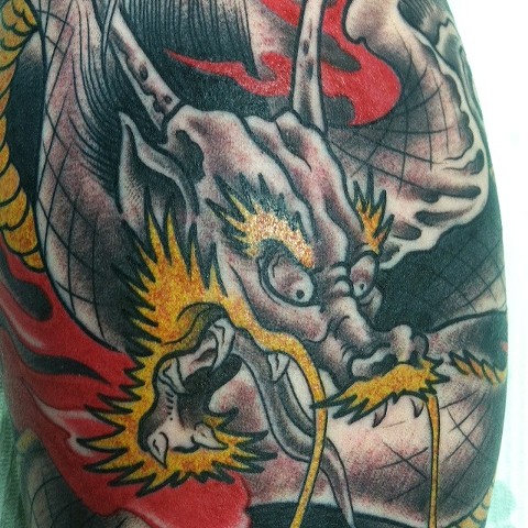 dragon head Havertown Electric Tattoo & Piercing