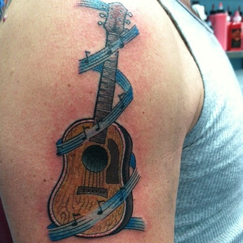 Havertown Electric Tattoo & Piercing guitar tattoo