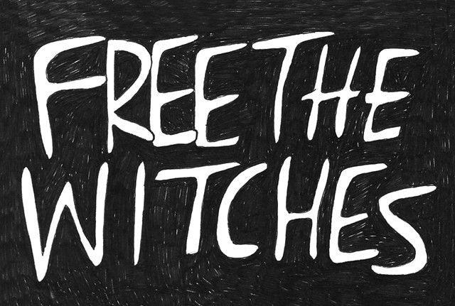 Free the Witches sticker