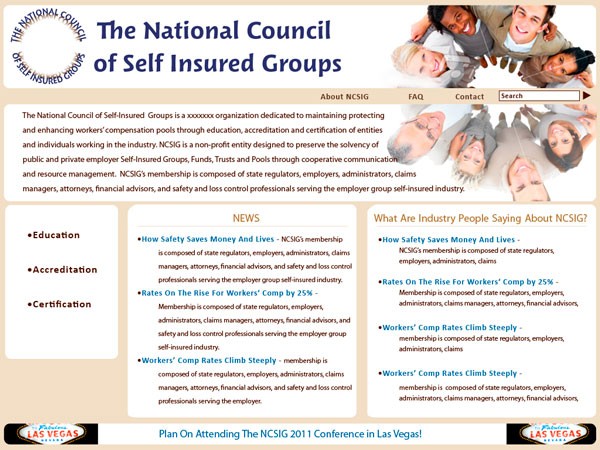 Website Page - The National Council of Self Insured Groups