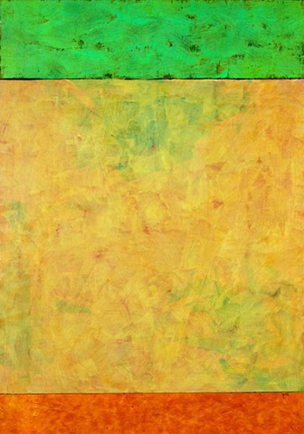 paper, green, vibrant yellow, orange, cheerful, colorful, contemporary, abstract