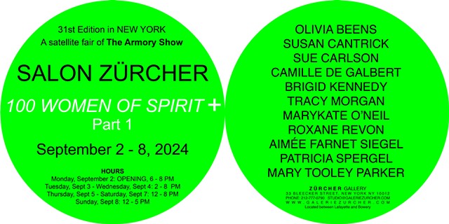 SALON ZURCHER 100 Women of Spirit + Part1 September 2-8 2024