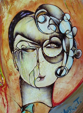 expressionism, surrealism, modern art, woman or man, woman and man