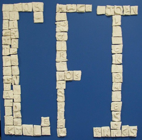 Initials Relief Mural