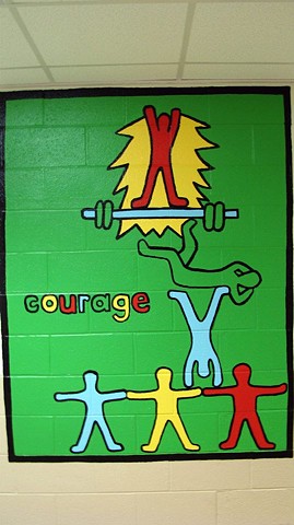 Courage mural